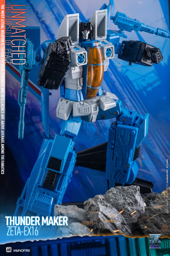 Zeta Toys EX-15 Red Spider, EX16 Thunder Maker, EX17 Grey